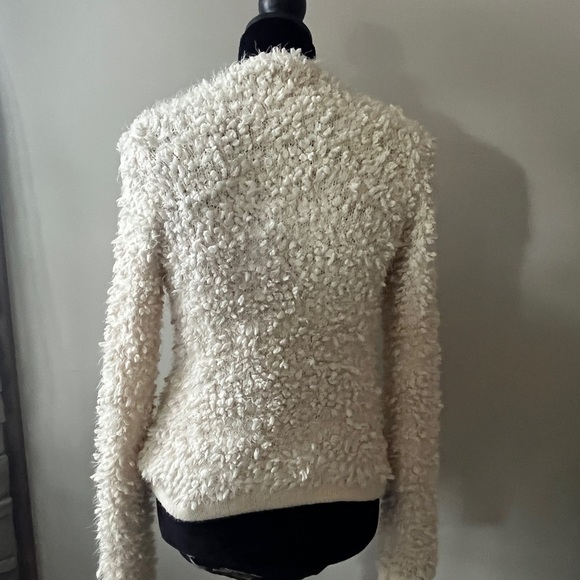EUC- Forever 21 zip up jacket- size Medium- cream color - Picture 4 of 14